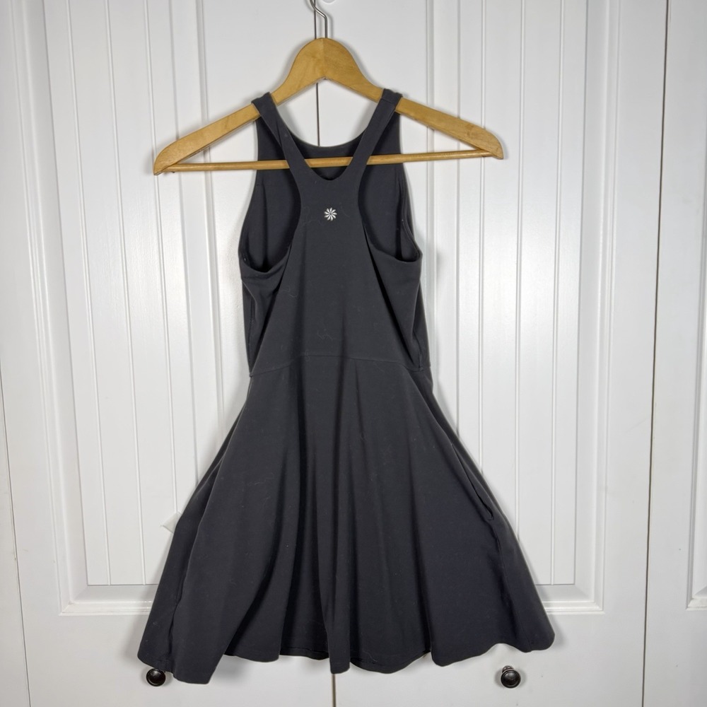 ATHLETA Women's Conscious Tank Dress Athletic Black Athleisure Pockets Size XXS - Picture 8 of 10